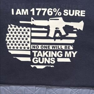 Gildan Navy Graphic T-Shirt